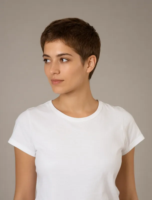 short tapered natural cut by qwen image 2.1