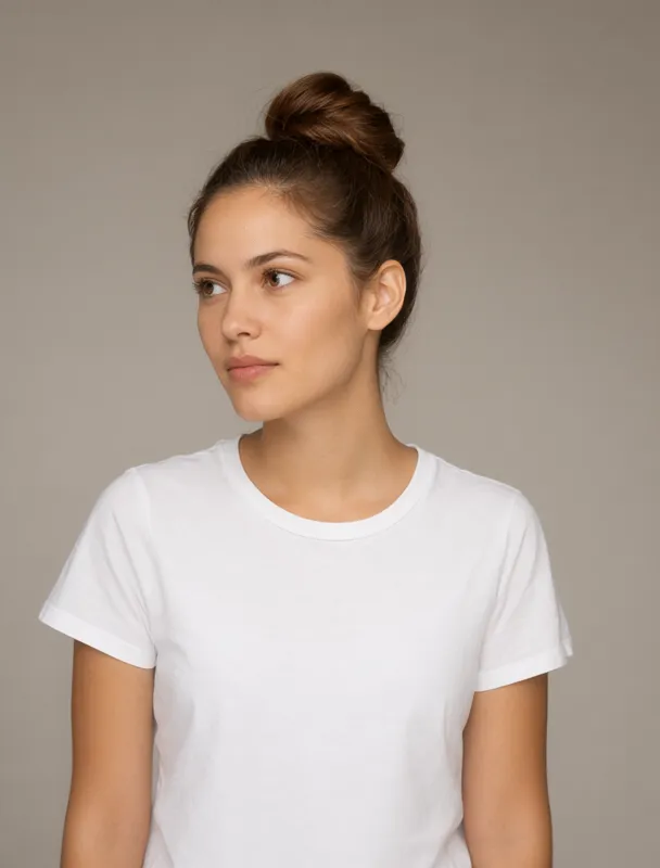 topknot bound with flax by qwen image 2.1
