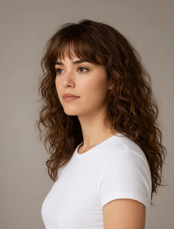 curly bangs by qwen image 2.1