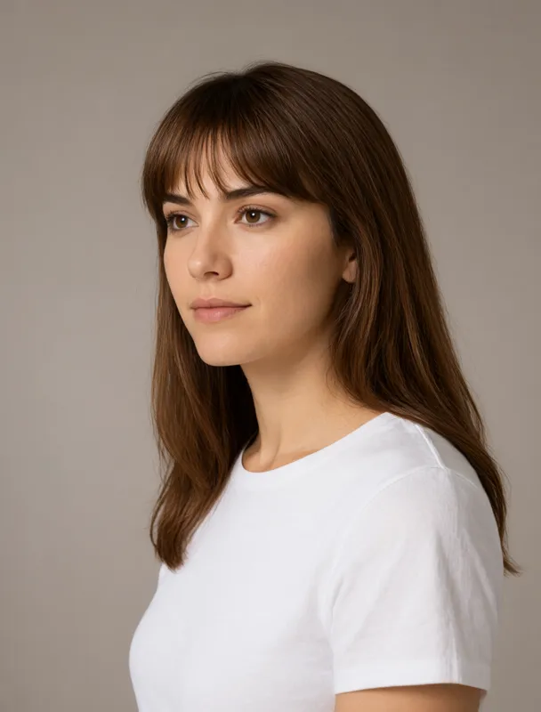 micro bangs by qwen image 2.1