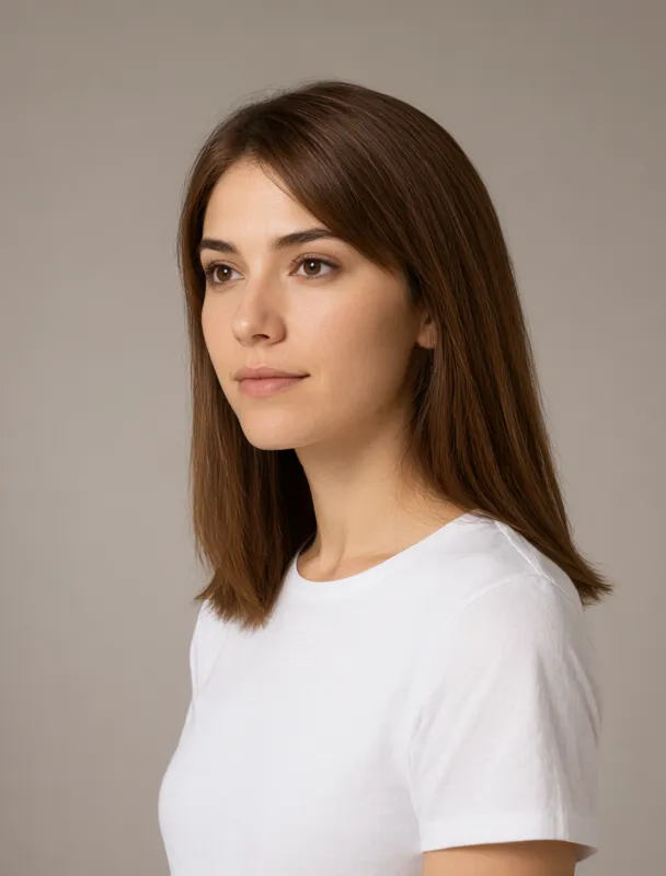 pin straight hair by qwen image 2.1