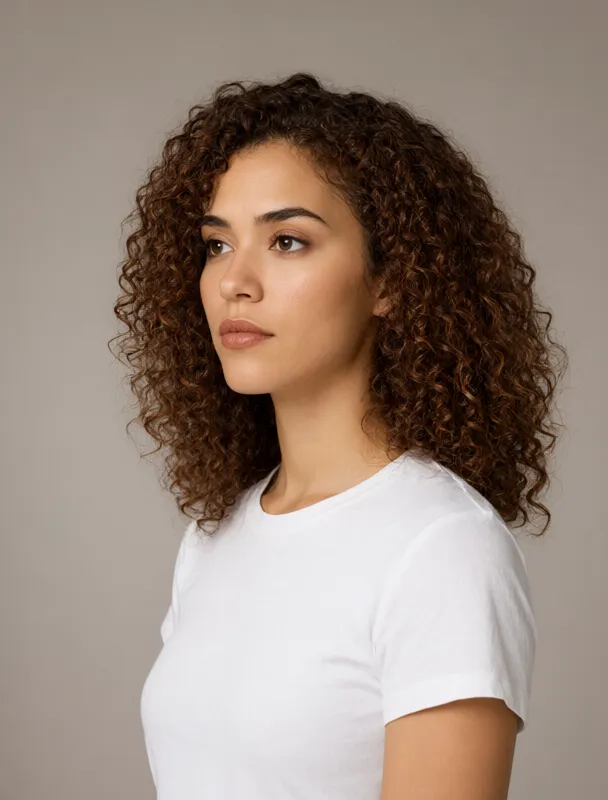 tight corkscrew curls by qwen image 2.1