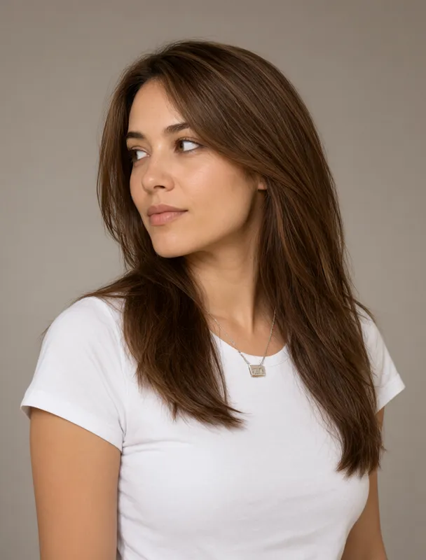 nameplate necklace by qwen image 2.1