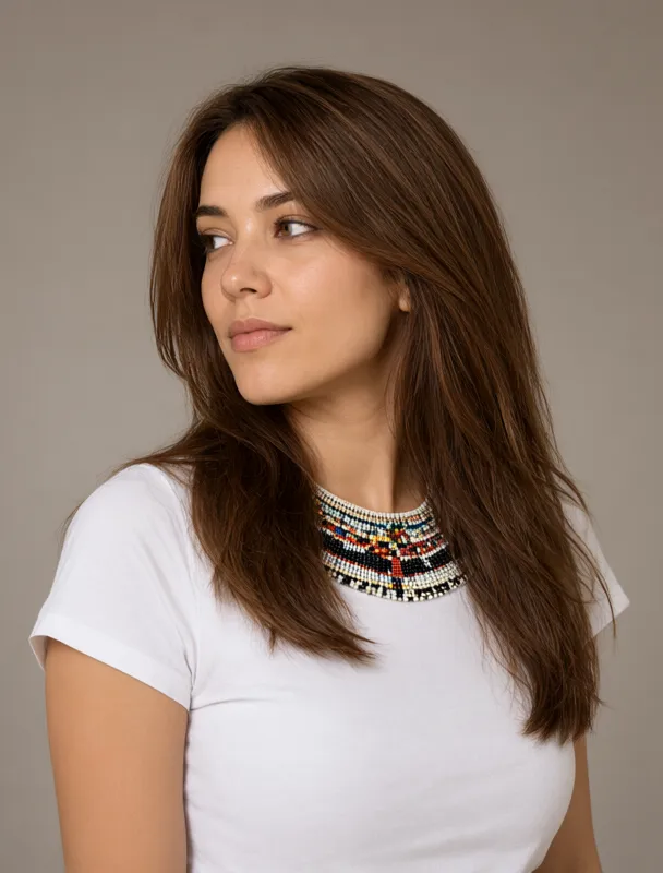 xhosa beaded collar by qwen image 2.1