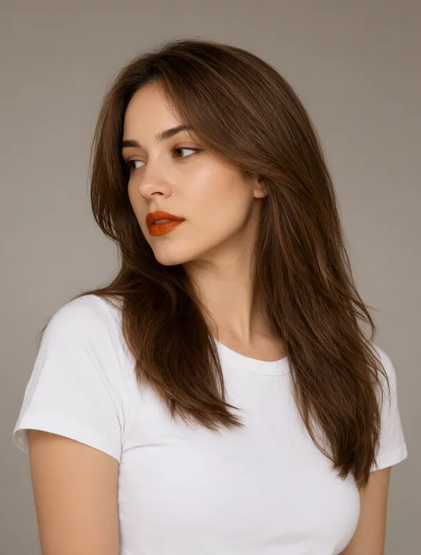 burnt orange lips by qwen image 2.1
