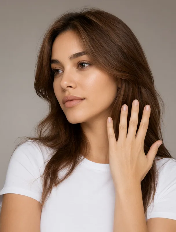 short natural nails by qwen image 2.1