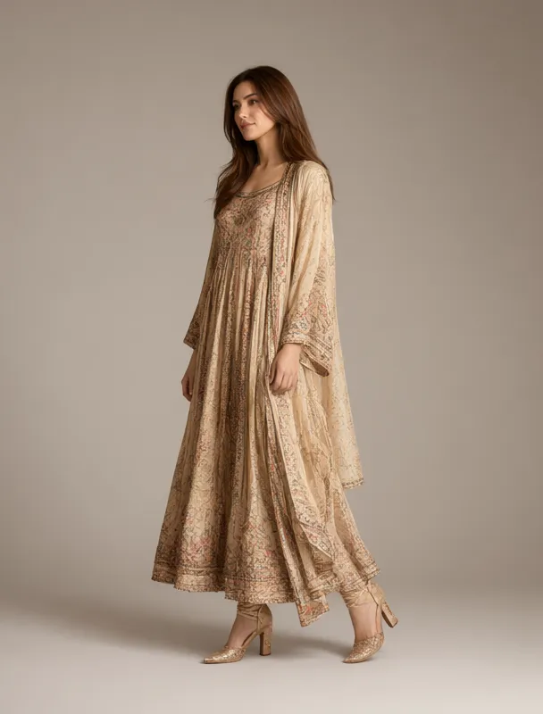 anarkali suit by qwen image 2.1