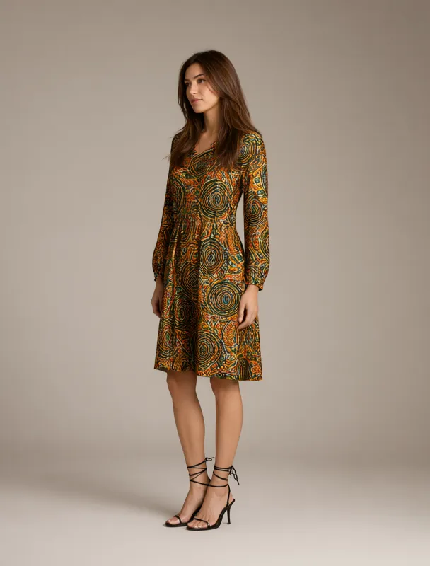 ankara print dress by qwen image 2.1
