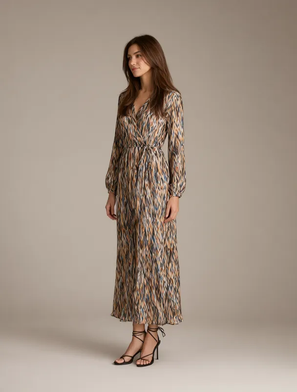atlas ikat print dress by qwen image 2.1