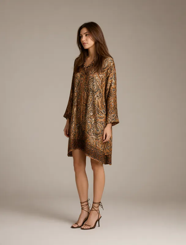 batik shirt dress by qwen image 2.1