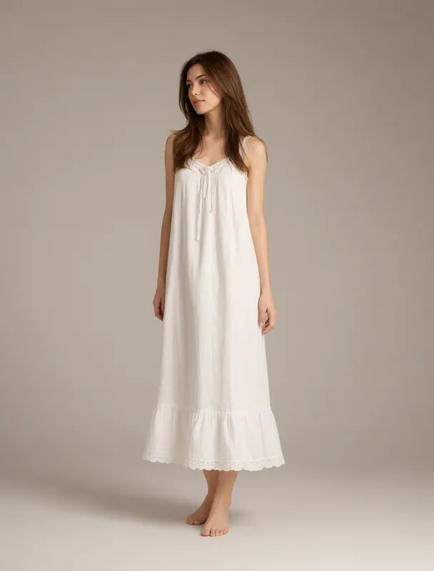 cotton nightgown by qwen image 2.1