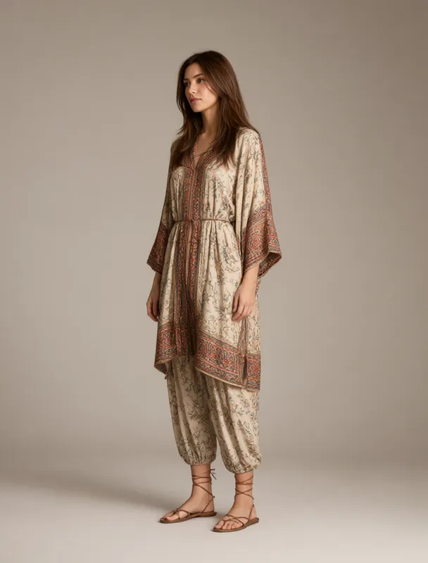 entari robe over alvar trousers by qwen image 2.1