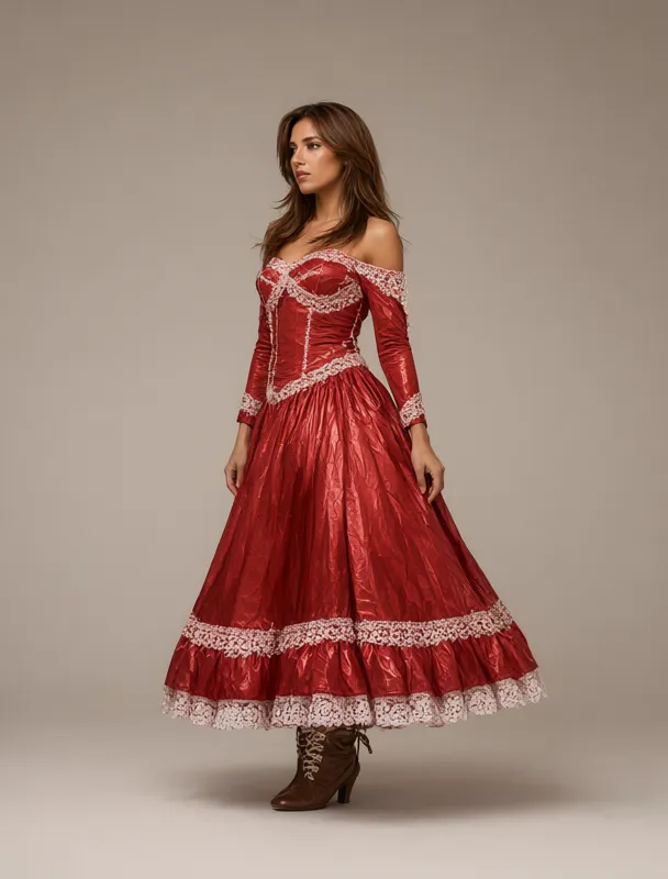 escaramuza charra dress by qwen image 2.1