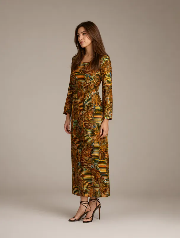 kitenge print dress by qwen image 2.1