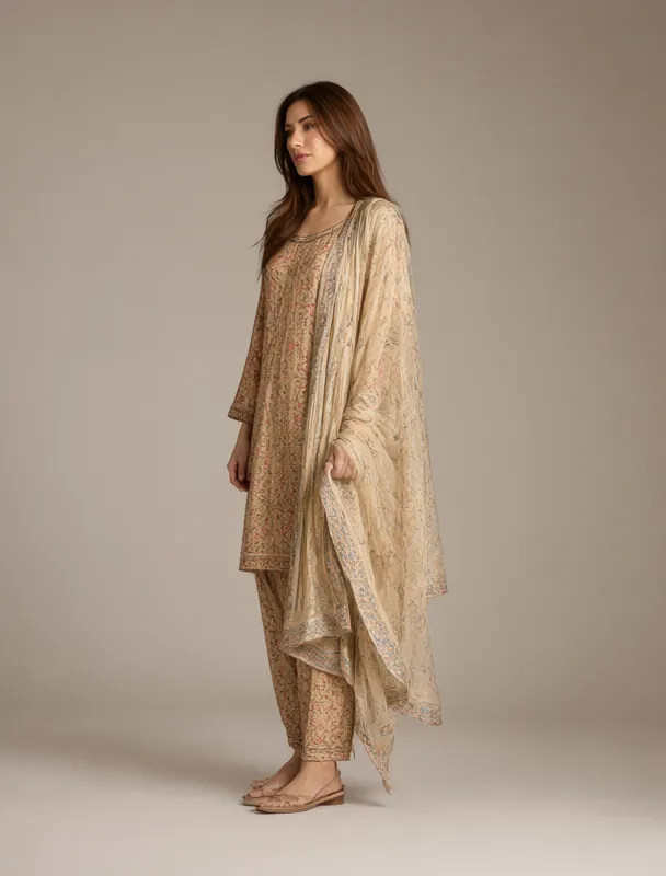 salwar kameez with dupatta by qwen image 2.1