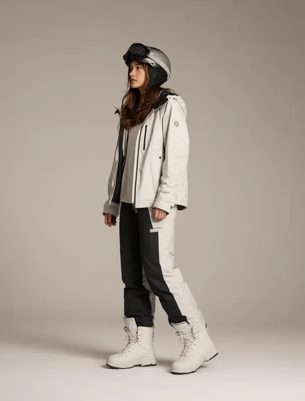 ski jacket with a helmet and goggles by qwen image 2.1