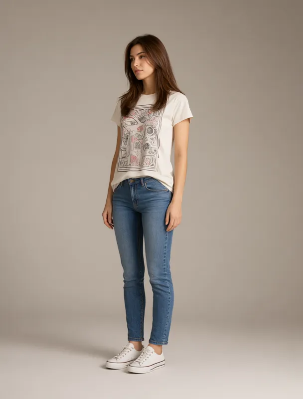 t shirt with a printed wrapper by qwen image 2.1