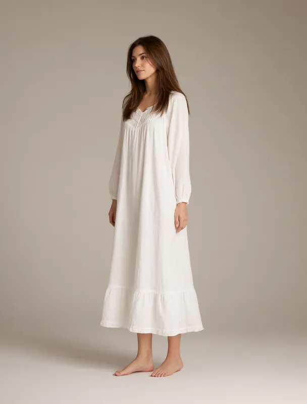cotton nightgown by qwen image 2.1