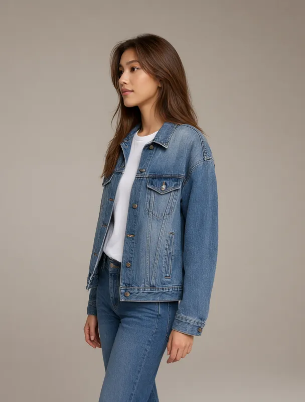 denim jacket by qwen image 2.1