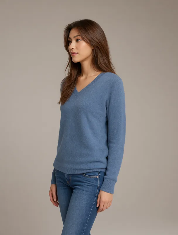 v neck sweater by qwen image 2.1