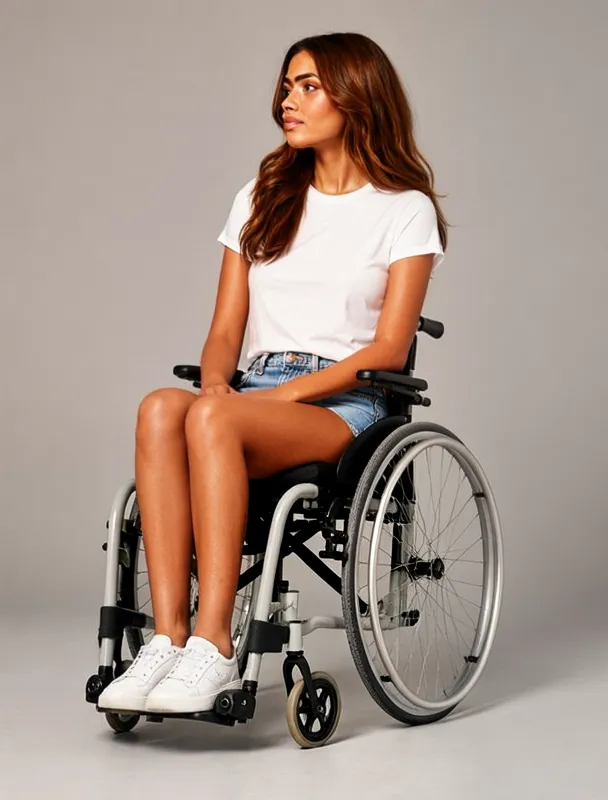 sitting in a lightweight manual wheelchair by moss image sft