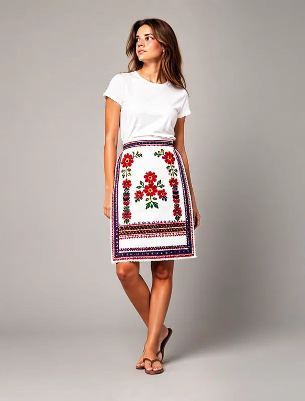 matyo embroidered apron by moss image sft