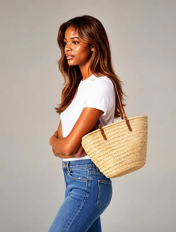 straw beach bag by moss image sft