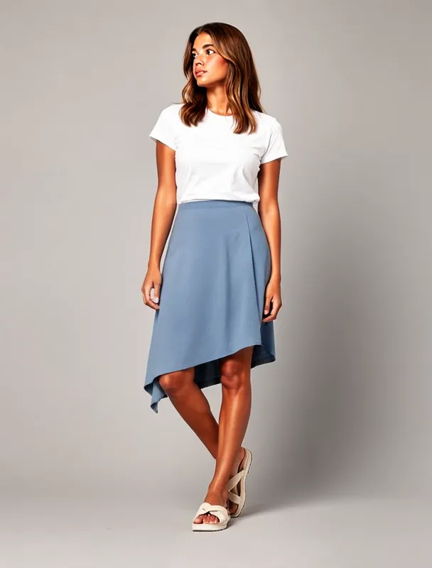 asymmetric hem skirt by moss image sft