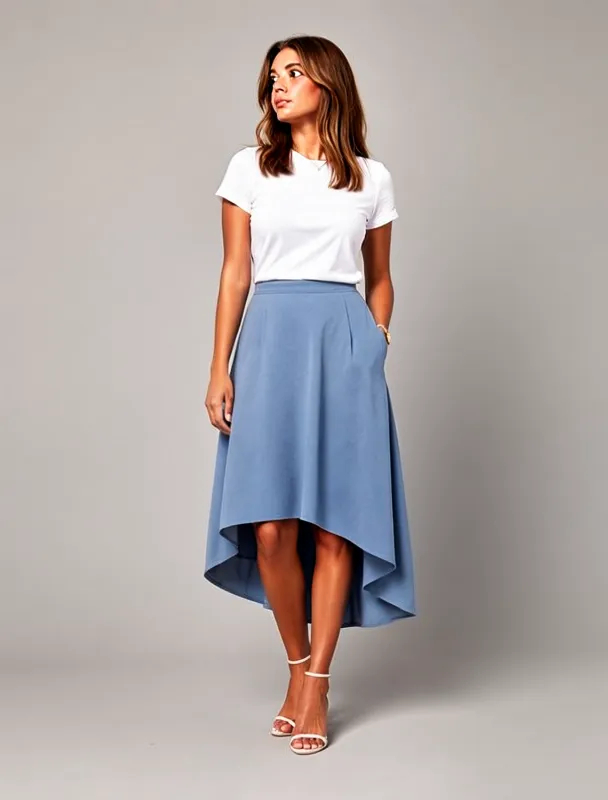 high low skirt by moss image sft