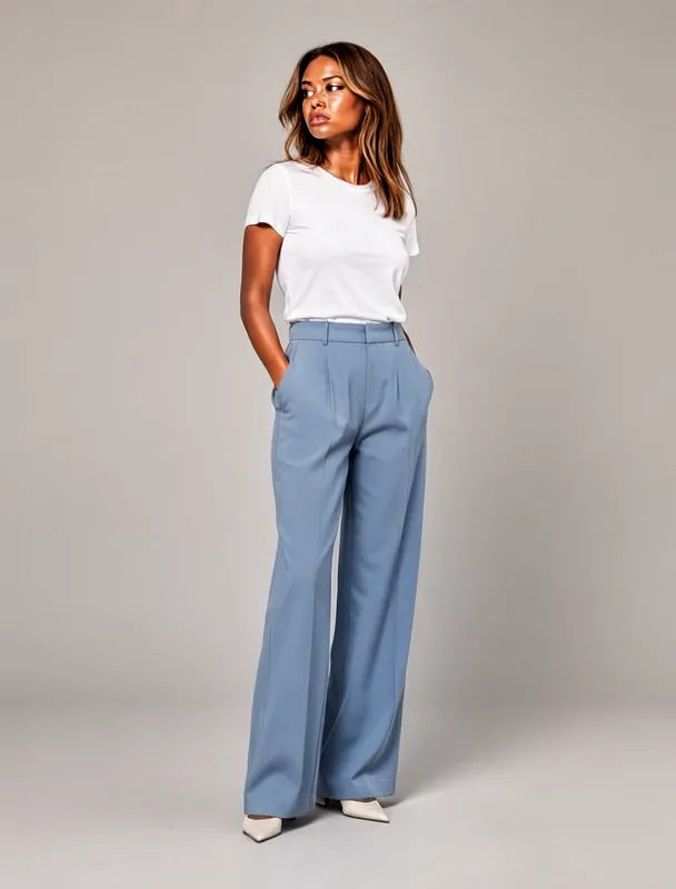 wide leg trousers by moss image sft