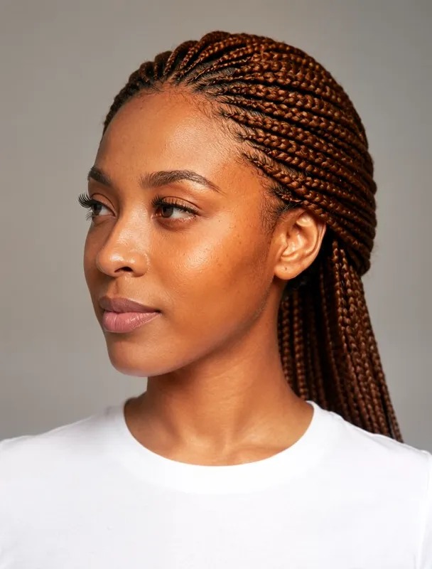 fulani braids with a center cornrow by moss image sft