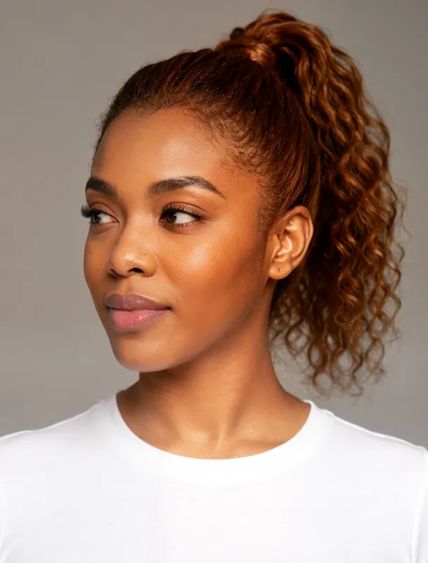 high curly ponytail by moss image sft