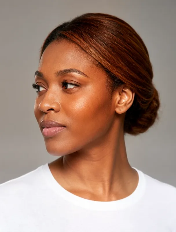 low chignon by moss image sft
