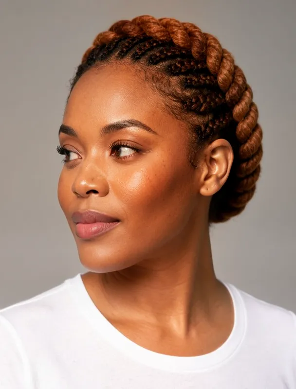 yarn wrapped braided crown by moss image sft