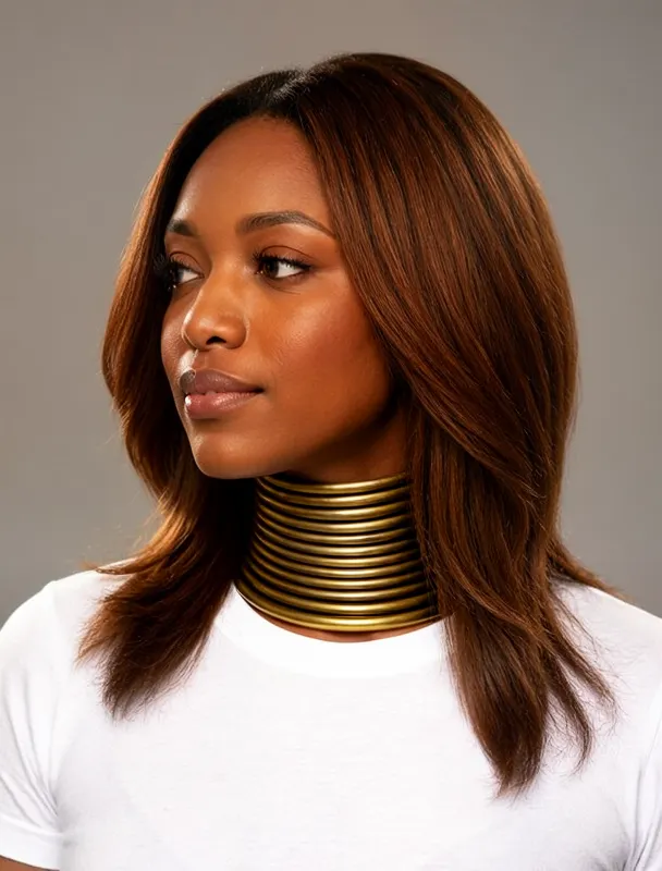 ndebele brass neck rings by moss image sft