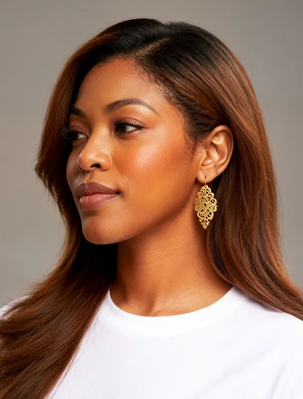 oaxacan gold filigree earrings by moss image sft