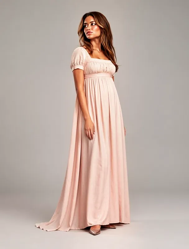 empire waist regency gown by moss image sft