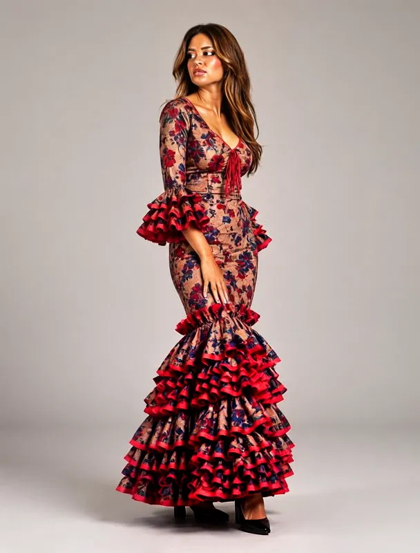 flamenco ruffled dress by moss image sft