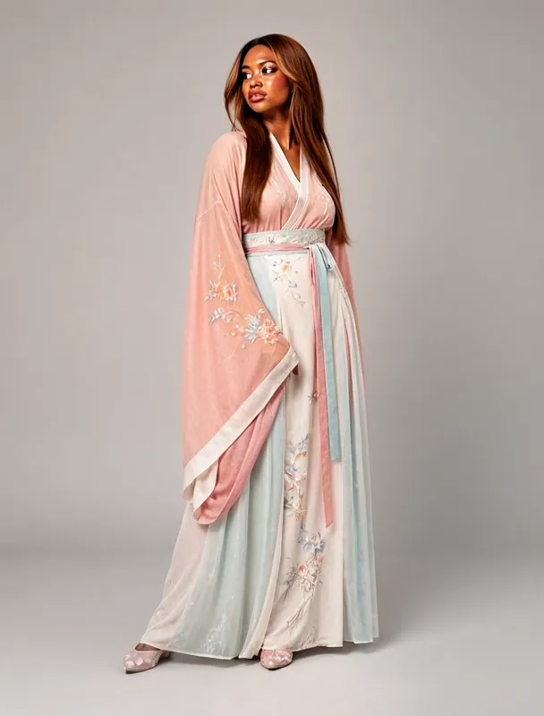 hanfu with flowing sleeves by moss image sft