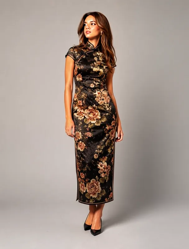 qipao with mandarin collar by moss image sft