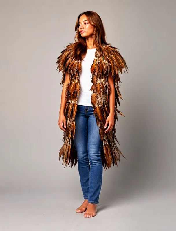 korowai feathered cloak by moss image sft