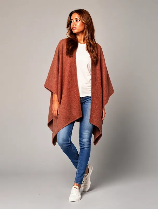 ruana wool poncho by moss image sft