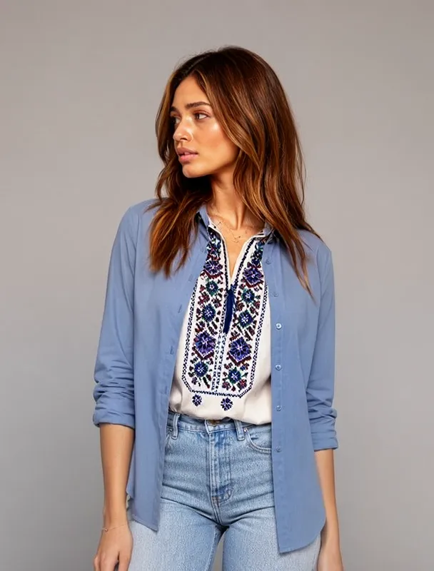 vyshyvanka embroidered blouse by moss image sft